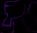 Abstract dark purple wave vector background or wallpaper, curved lines.Steam Effect Fantasy Illustration