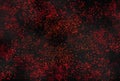 Abstract dark red blaze fire flame glitter vintage particles texture with fire spark pattern on dark red Royalty Free Stock Photo
