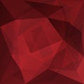 Abstract dark red geometric background. Low polygonal vector mosaic, digital design Royalty Free Stock Photo