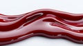 Abstract Dark Red Liquid Flowing on White Background - Generative AI Royalty Free Stock Photo