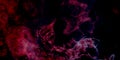 Abstract Dark Smoke Red Violet Swirls On Black Background With Tiny Polygonal Shapes