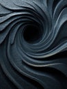 Abstract Dark Swirling Texture with Depth and Movement Effects Royalty Free Stock Photo