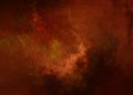 Abstract dark watercolor background with orange dark brown red creepy messy paint. Grunge Royalty Free Stock Photo