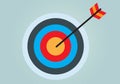 abstract darts target vector illustrations. the target for archery sports or business marketing goal. target focus symbol sign