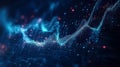 Abstract Data Analytics and Digital Graphs Visualization Royalty Free Stock Photo
