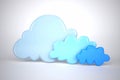 Abstract data cloud on grey backgroun Royalty Free Stock Photo