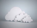 Abstract data cloud on grey backgroun Royalty Free Stock Photo