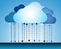 Abstract data cloud illustration