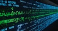 Abstract data code background for software development and cyber security concept art Royalty Free Stock Photo