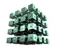 Abstract Data Cubes Royalty Free Stock Photo