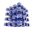 Abstract Data Cubes Royalty Free Stock Photo