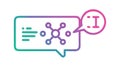 Abstract Data Information Processing Icon, vector design Generative AI Royalty Free Stock Photo