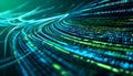 Abstract Data Stream Visualization Royalty Free Stock Photo