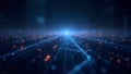 Abstract Data Stream Visualization Background Royalty Free Stock Photo