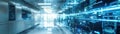 Abstract data streams intersecting in a surgical suite precision in digital form