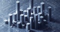 Abstract Data Visualization on Circuit Board Royalty Free Stock Photo