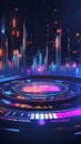 Abstract Data Visualization with Colorful Graphs and Lights