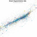 Abstract data visualization features a dense array of overlapping colorful circles and Royalty Free Stock Photo