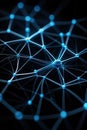 Abstract AI Data Visualization with Neural Networks Royalty Free Stock Photo