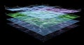 Abstract Data Visualization: Layered Information Royalty Free Stock Photo