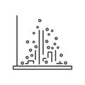 Abstract Data Visualization: Scatter Plot Chart with Irregular Data Points Royalty Free Stock Photo