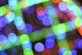 Abstract de-focused colorful lights bokeh