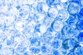 Abstract decorative blue glass balls background Royalty Free Stock Photo