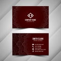 Abstract decorative business card template