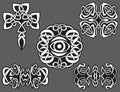 Abstract decorative celtic flower knot tattoo flash