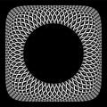 Abstract decorative geometric convex pattern. 3D illusion