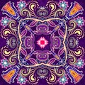 Abstract decorative multicolor texture kaleidoscopic pattern computer generated fractal design