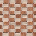Abstract decorative panelling - Blasted Oak Groove wood texture
