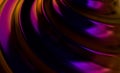 Abstract Deep Magenta Gold 3D Rendered Concentic Wave Pattern Background Royalty Free Stock Photo