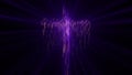 Royal Purple Light Streak Holy Cross Background