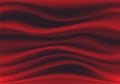 Abstract deep red fabric satin wave luxury background vector