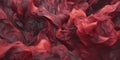 Abstract Deep Red Liquid Dense Smoke Close-Up Macro Exterme Shot Backdrop Royalty Free Stock Photo