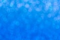 Abstract defocused blue lights bokeh background pattern Royalty Free Stock Photo