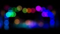 Abstract defocused colorful light bokeh. You can drastically alter the look and feel of any photo Royalty Free Stock Photo