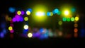 Abstract defocused colorful light bokeh. You can drastically alter the look and feel of any photo Royalty Free Stock Photo
