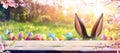 Abstract Defocused Easter Table