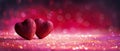 Abstract Defocused Valentines Card