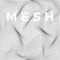 Abstract deformation of net. Wavy mesh structure. Vector illustration isolated on white background Royalty Free Stock Photo