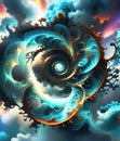 Abstract depiction of gateway to other dimensions