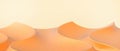 Abstract desert background. Surreal desert dunes mountains landscape and Modern minimal Concept on yellow Sky. banner, copy space