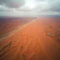 Abstract Desert Patterns Aerial Views in Overcast Skies Royalty Free Stock Photo