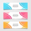 Abstract design banner, web template, layout header templates, modern vector illustration.