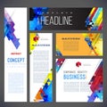 Abstract design banners vector template Royalty Free Stock Photo