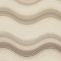 Abstract design with beige and light brown wavy lines creating a smooth, rippled textur Royalty Free Stock Photo