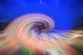 Abstract design concept of colorful light trail swirl twirl shapes pattern effect, track of motion light illustration background,