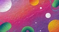 Abstract Design with 3D Organic Shapes and Gradient Hues, Dynamic Multicolor Artwork with Smooth and Glossy Texture
